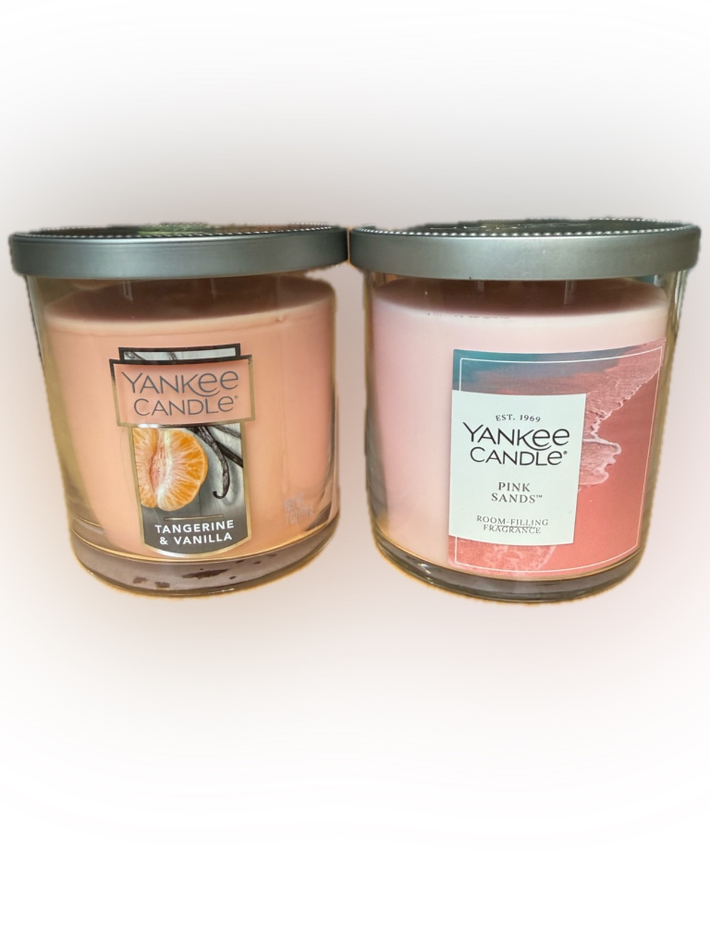 NEW Yankee Candle Pink Sands and Tangerine Vanilla 7 oz. Tumblers